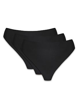 Set Gorteks  Three-pack seamless thongs. The seamless cut of thongs ensures discretion, panties are invisible even under tight clothes. Comfortable cut, 
