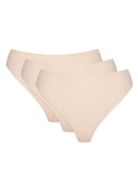 Set Gorteks  Three-pack seamless strings. The seamless cut of the strings ensures discretion, panties are invisible even under tight clothing. Comfortabl