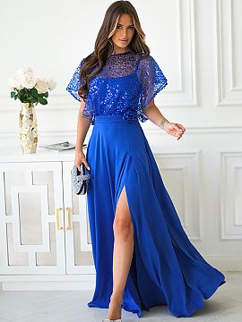 Long dress Bicotone