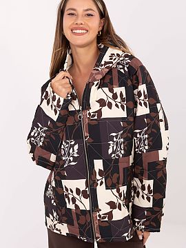 Jacket Italy Moda  Colorful and stylish quilted women\'s jacket is the perfect choice for the autumn, winter, and spring seasons. Made of a high-quality blend 