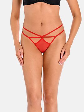 T-backs Teyli  Sexy and sensual red women\'s thongs. They are addressed to women who like to experiment in the bedroom and enjoy showing off their charms. 