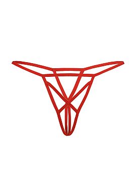 T-backs Teyli  We present strings in a deep red color that will be a perfect addition to your lingerie collection. These charming and sexy strings are made