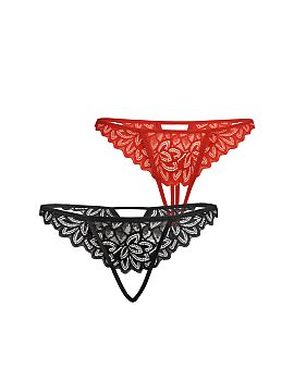 Set Teyli  A set of women\'s thongs in black and red is the perfect choice for women who want to feel both stylish and comfortable. Black symbolizes el