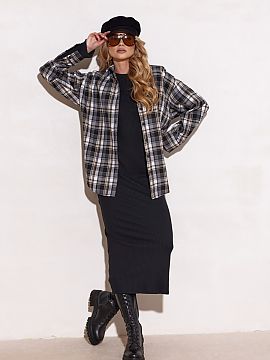 long sleeve shirt Roco Fashion  A loose-fitting shirt, made of soft, pleasant to the touch material, will be perfect for everyday and fashionable stylizations. Its universa