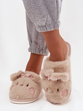 Slippers Step in style  Fur women\'s slippers are a charming and cozy proposition that will brighten up any chilly day. Made of soft, fluffy material, they provide 