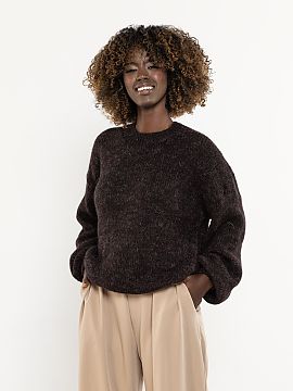 sweter awama  Women\'s sweater with long sleeves, made of wool and kid mohair. A proposal for women looking for natural warmth, softness, and minimalist s