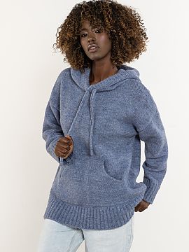 sweter awama  Warm sweater with long sleeves, made of wool with a hood. A suggestion for women who appreciate timeless elegance and minimalism. Made in Po