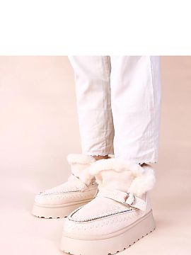 Snow boots Solea  Get ready for winter chills with beige snow boots with decorative embroidery Ciana from the well-known and respected brand Gemre. These eleg