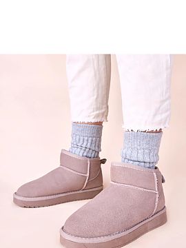 Snow boots Solea  Get ready for winter days with our women\'s snow boots Besia from the Gemre brand. Made of the highest quality natural suede, these grey sno