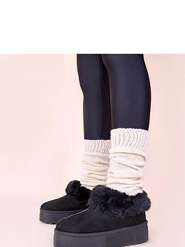 Snow boots Solea  We present stylish and functional Black snow boots with Deesi fur, which perfectly combine the latest fashion trends with practicality. Desi