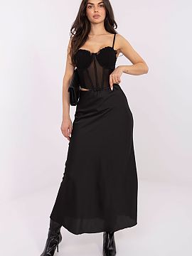 Long skirt Italy Moda  A long satin skirt with a high waist is an elegant and timeless proposal that will work well both for everyday wear, for work, and for forma