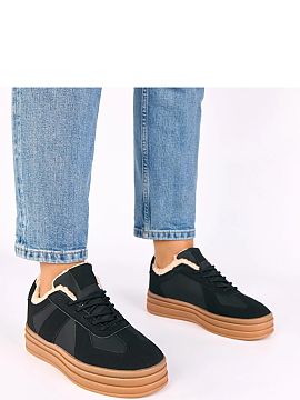 Sport Shoes Solea  Sport shoes laced, lined with fur, are a combination of comfort, warmth, and fashionable design. Made of high-quality ecological suede leath