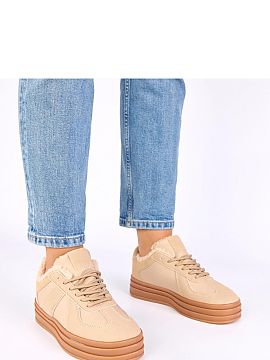 Sport Shoes Solea  Sporty lace-up shoes, lined with fur, are a combination of comfort, warmth, and trendy design. Made of high-quality eco-friendly suede leath
