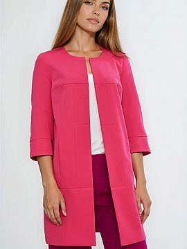 Jacket Nife  An elegant women\'s blazer with a regular, slightly loose cut and a length reaching mid-thigh. Made with attention to detail, it perfectly c