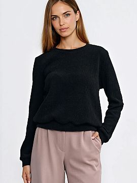 Sweatshirt Nife  This timeless sweatshirt is a must-have in every woman\'s wardrobe. Made of high-quality, soft ribbed knit, it provides comfort and ease of 