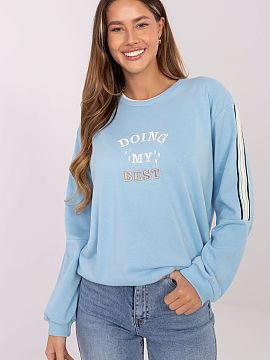 Sweatshirt Relevance  Oversized women\'s sweatshirt is a stylish proposition for women who value comfort and a fashionable, urban look. Made of a soft blend of co