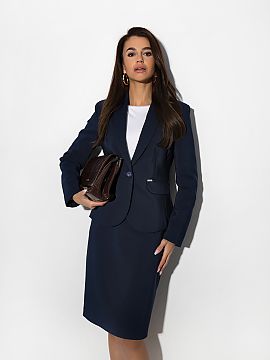Skirt Cabba  Navy pencil skirt fastened with a zipper. Perfect for work, a night out with friends, and more. Pair it with an elegant shirt or blouse, a b