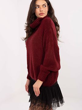 golf Factory Price  A loose women\'s sweater with a turtleneck is an ideal proposition for everyday, casual stylizations. Made of a blend of acrylic, mohair, an