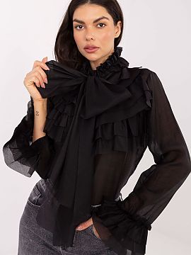 Long sleeve shirt Factory Price  Elegant women\'s shirt with a stand-up collar, a classic model perfect for everyday wear, work, and formal occasions. Made of high-quality b