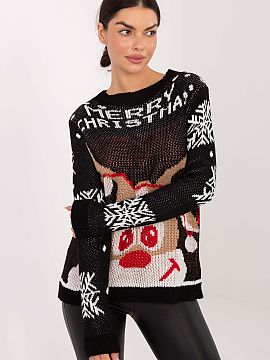 sweter Italy Moda  A women\'s casual sweater is a great choice for everyday, formal occasions, and parties in a more relaxed, holiday atmosphere. Made of soft 