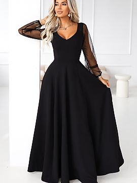Long dress Numoco  This unique black maxi dress from the Numoco brand is a combination of classic elegance and modern finish that catches the eye from the firs