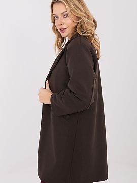 Coat Italy Moda  An elegant women\'s transitional coat is a stylish and versatile proposal perfect for autumn, winter, and spring. Its classic cut with lapel