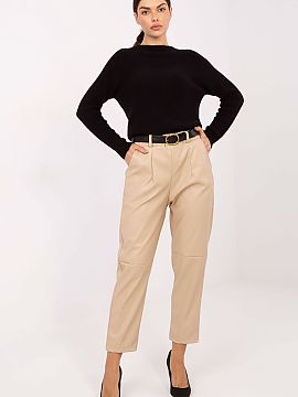 Women's pants Rue Paris  Stylish and comfortable women\'s faux leather pants are the perfect choice for women who appreciate the combination of elegance and comfort.