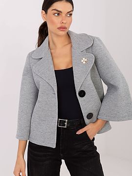 Coat Rue Paris  Short women\'s coat with an elegant character, perfect for the transitional season of autumn, winter, and spring. Made of a high-quality ble