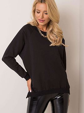 sweatshirt Rue Paris  Comfortable basic sweatshirt is the answer to the needs of modern and confident women who want to combine comfort with a polished look in th