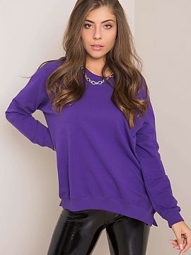 Sweatshirt Rue Paris  Comfortable basic sweatshirt is the answer to the needs of modern and confident women who want to combine comfort with a polished look in th