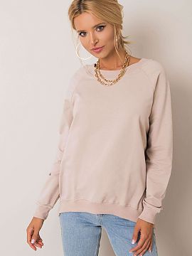 Sweatshirt Rue Paris  Comfortable basic sweatshirt is the answer to the needs of modern and confident women who want to combine comfort with a well-groomed look i