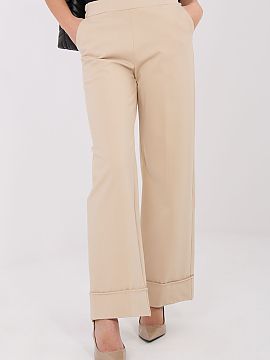 Women's pants Rue Paris  Stylish and comfortable women\'s wide leg pants, perfect for everyday wear and work. Made of a blend of viscose, nylon, and elastane, they a