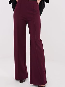 Women's pants Rue Paris  Modern and comfortable women\'s wide leg pants, perfect for everyday and office styling. Made of a blend of viscose, elastane, and nylon, th