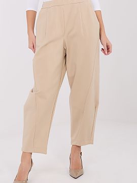 Women's pants Rue Paris  Comfortable and stylish casual trousers, perfect for everyday wear and work. Made of a blend of viscose, nylon, and elastane, they provide c