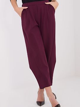 Women's pants Rue Paris  Comfortable and stylish casual trousers, perfect for everyday wear and work. Made from a blend of viscose, nylon, and elastane, they provide
