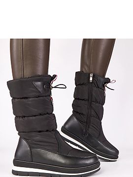 Snow boots Solea  Black snow boots with a low wedge and a cuff by Gemre\'s Sophie brand are the perfect choice for women who appreciate the combination of com