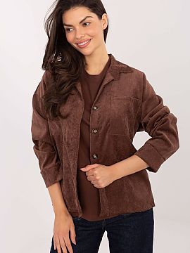 Long sleeve shirt Sublevel  This ladies\' corduroy shirt is an ideal choice for everyday casual stylizations. Made of a blend of polyester and elastane, it provides com