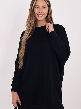 Daydress Relevance  Comfortable sweatshirt dress with a loose fit is an ideal proposition for everyday stylizations, comfortable like sweatpants, and at the sam