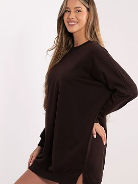 Daydress Relevance  Comfortable sweatshirt dress with a loose fit is an ideal proposal for everyday stylizations, comfortable like sweatpants, and at the same t