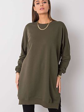 Daydress Relevance  Comfortable sweatshirt dress with a loose fit is an ideal proposition for everyday stylizations, comfortable like sweatpants, and at the sam