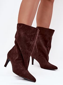 Heel boots Step in style  These slip-on ankle boots are a real bullseye if you\'re looking for something stylish and feminine! The slender heel adds lightness and sub