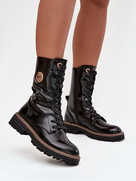 Workery Step in style  Jezzi brand women\'s work boots are a fashionable and practical proposal for the autumn-winter season. Made with attention to detail, they c