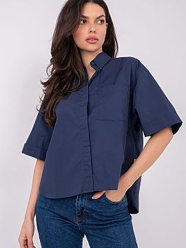 Short sleeve shirt Sublevel  A casual women\'s shirt is the perfect everyday choice for women who appreciate comfort combined with timeless style. Made of high-quality c
