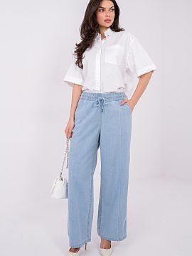 Jeans Sublevel  Women\'s wide leg jeans are a fashionable and comfortable option for everyday casual styling. Made of high-quality cotton, they provide comf