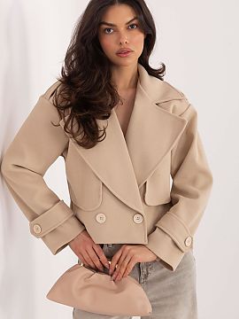 Coat Rue Paris  A short women\'s trench coat is a classic transitional coat in a casual style that will work great for both everyday wear and for work. Made