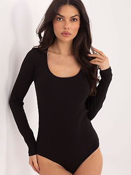 Shapewear Body Rue Paris  Casual women\'s bodysuit made of ribbed material is a versatile and comfortable base for everyday stylizations. Made of a blend of cotton an