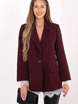 Jacket Italy Moda  Elegant women\'s blazer is a unique proposition for formal and party occasions, perfect for women who appreciate style and striking details.