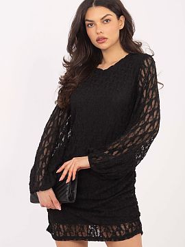 Short dress Italy Moda  The elegant lace mini dress is a perfect choice for women who want to emphasize their style and femininity. The model impresses with a varie