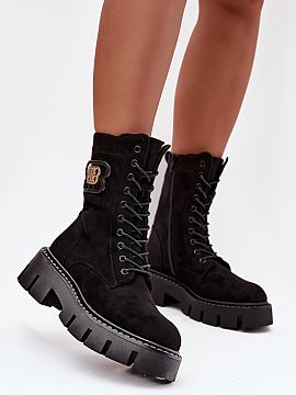 Workery Step in style  Women\'s work boots are a combination of urban style and comfort. The model lined with soft shoe lining provides warmth on colder days, and 