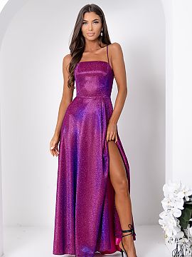 Long gown With You  An elegant long dress with a feminine and elegant character, perfect for special occasions and summer outings. The model attracts attention 